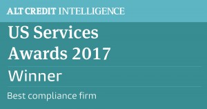 US service awards 2017 - Best compliance firm